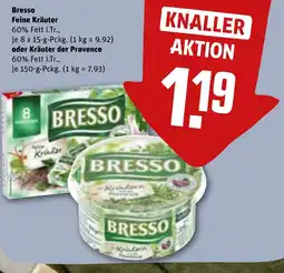 REWE DE Bresso Feine Kräuter oder Kräuter der Provence tilbud