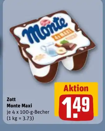 REWE DE Zott Monte Maxi tilbud