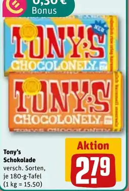 REWE DE Tony's Schokolade tilbud
