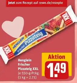 REWE DE Henglein Frischer Pizzateig XXL tilbud