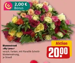 REWE DE Blumenstrauß >>My Love<< tilbud