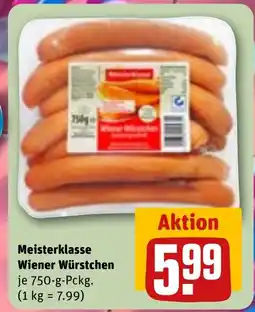 REWE DE Meisterklasse Wiener Würstchen tilbud