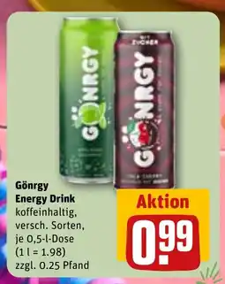 REWE DE Gönrgy Energy Drink tilbud