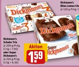 REWE DE Dickmann's Schoko Trio oder Super Dickmann's tilbud
