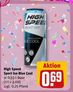 REWE DE High Speed Sport Iso Blue Cool tilbud