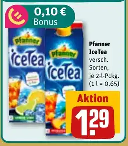 REWE DE Pfanner Ice Tea tilbud