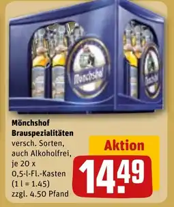 REWE DE Mönchshof Brauspezialitäten tilbud
