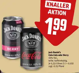 REWE DE Jack Daniel's Cola-Cola oder Berry tilbud
