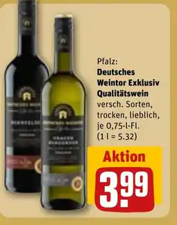 REWE DE Deutsches Weintor Exklusiv Qualitätswein tilbud