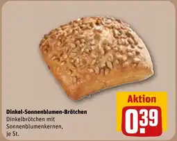 REWE DE Dinkel-Sonnenblumen-Brötchen tilbud