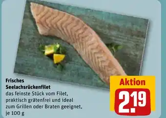 REWE DE Frisches Seelachsrückenfilet tilbud