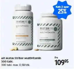 Matas Alt Matas Striber Multivitamin tilbud