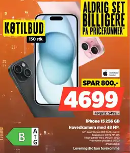 Power iPhone 15 256 GB IP15256GBLK tilbud