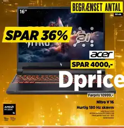 Power ACER Nitro V 16 NHQYXED002 tilbud