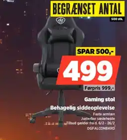 Power Gaming stol DGFALCONBKRD tilbud