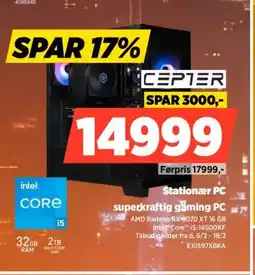 Power CEPTER Stationær PC EXI597XBKA tilbud