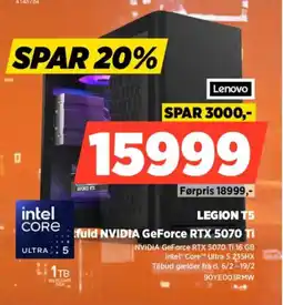 Power Lenovo Legion T5 90YE003RMW tilbud