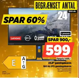 Power Lenovo 23,8" gamingskærm R24E tilbud