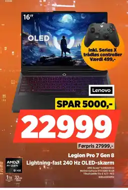 Power Lenovo Legion Pro 7 Gen 8 83RU000WMX tilbud
