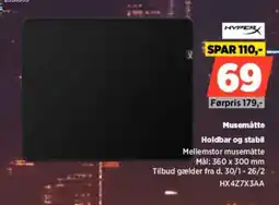 Power HYPERX Musemåtte HX4Z7X3AA tilbud