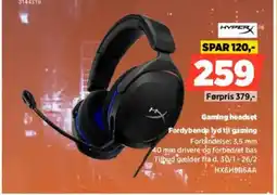 Power HYPERX Gaming headset HX6H9B6AA tilbud