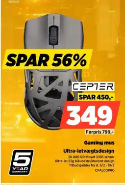 Power CEPTER Gaming mus CFALCOPRO tilbud