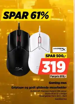 Power HYPERX Gaming mus HX6N0A7AA tilbud