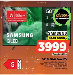 Power SAMSUNG 50" QLED 4K Smart TV TQ50Q7F4BUXXC tilbud