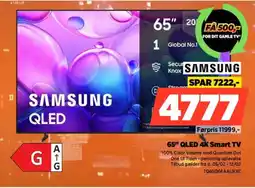 Power SAMSUNG 65" QLED 4K Smart TV TQ65Q6FAAUXXC tilbud