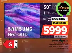 Power SAMSUNG 50" 4K Smart TV TQ50QN80FAUXX tilbud