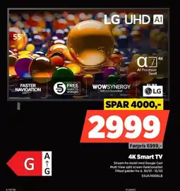 Power LG 4K Smart TV 55UA74006LB tilbud