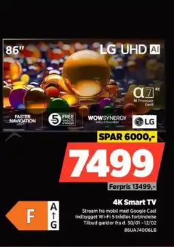 Power LG 4K Smart TV 86UA74006LB tilbud
