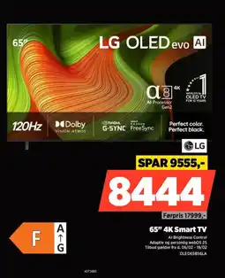 Power LG 65" 4K Smart TV OLED65B56LA tilbud