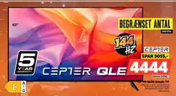 Power CEPTER 65" 4K QLED Google TV CR65XM6002A tilbud
