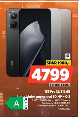 Power 15T Pro 12/512 GB MZBOKUQEU tilbud