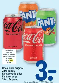 REMA 1000 Coca-Cola / Fanta (33 cl) tilbud