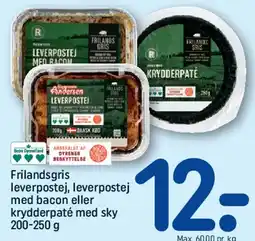 REMA 1000 Frilandsgris leverpostej / krydderpaté tilbud