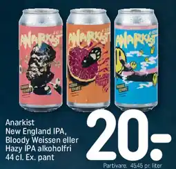 REMA 1000 Anarkist (New England IPA / Bloody Weissen / Hazy IPA) tilbud