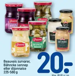 REMA 1000 Beauvais survarer / Bähncke sennep tilbud