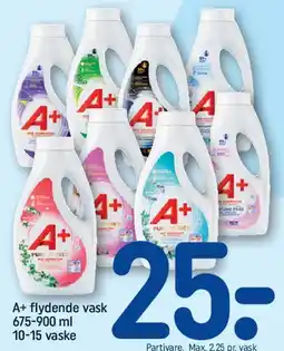 REMA 1000 A+ flydende vask 675-900 ml tilbud
