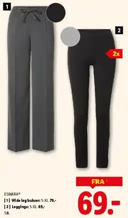Lidl Wide leg bukser & Leggings tilbud
