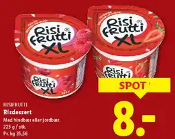 Lidl Risi Frutti XL risdessert tilbud