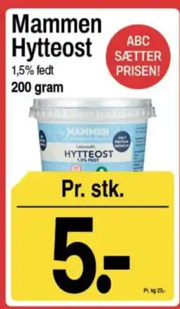 ABC Lavpris Mammen Hytteost tilbud