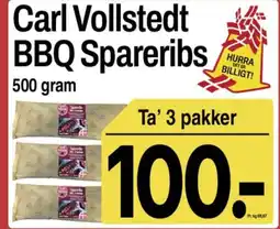 ABC Lavpris Carl Vollstedt BBQ Spareribs tilbud