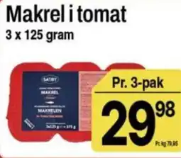 ABC Lavpris Makrel i tomat tilbud