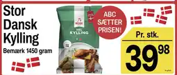 ABC Lavpris Stor Dansk Kylling tilbud