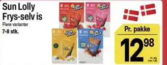 ABC Lavpris Sun Lolly Frys-selv is tilbud