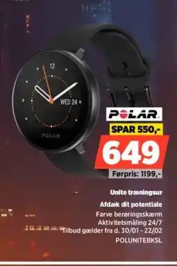 Power POLAR Unite træningsur POLUNITEBKSL tilbud