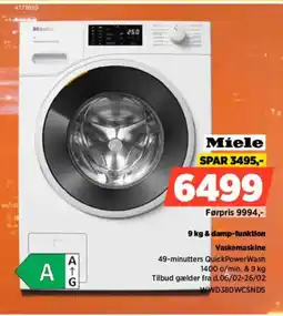 Power Miele Vaskemaskine WWD380WCSNDS tilbud