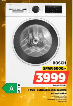 Power BOSCH Vaskemaskine WGG254FMSN tilbud